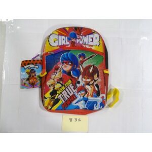 Miraculous Ladybug Backpack Girls OS Red NEW Girl Power Superhero School Bag